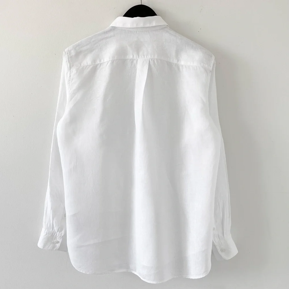 Uniqlo 100% Linen Classic Button-Up Shirt - Picture 3 of 10
